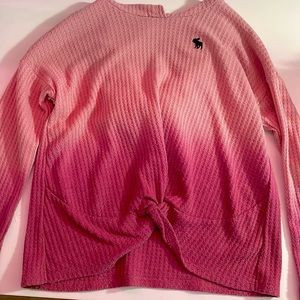 Abercrombie kids, pink gradient sweater